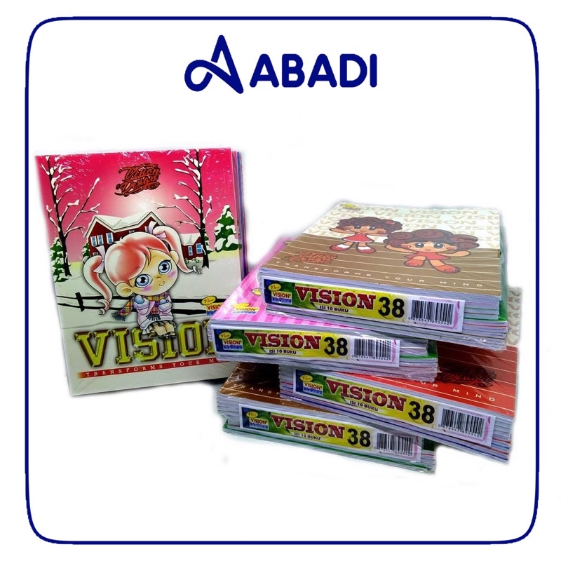 BUKU TULIS VISION 38 LEMBAR &amp; 32 LEMBAR