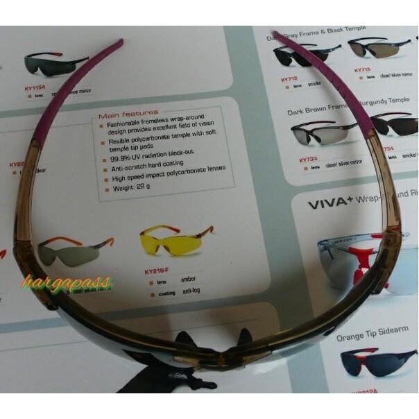 Safety Glass Silver Mirror King Ky 734,Kacamata King'S Ky 734