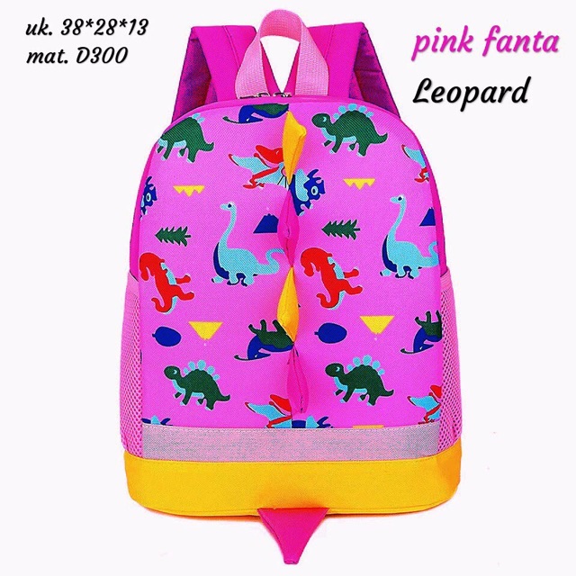 New Backpack For Kids DYNOSAUR /tas ransel motif hewan purba /tas anak playground