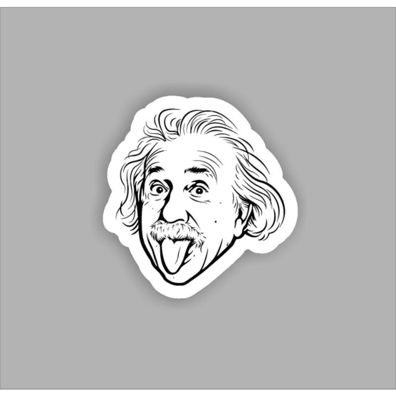 

Stiker Sticker Brand Distro Aesthetic Graftac berkualitas Albert Einstein Vintage Hype Striping Helm Motor Tumblr Laptop Dinding Koper Logo Basic Journal Clothing