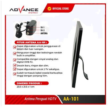 Trend-Advance Antena TV Digital Indoor Outdoor AA-101 Dalam Luar AA101