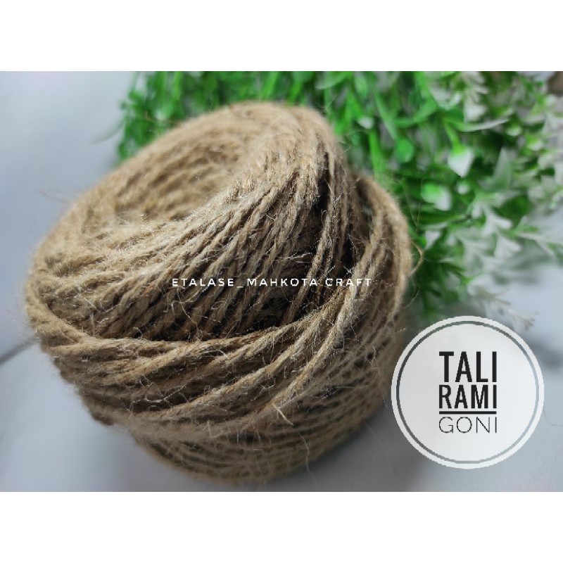 Jual 1meter Tali Rami Karung Goni 2ply 3ply Jerami Coklat Tali Foto