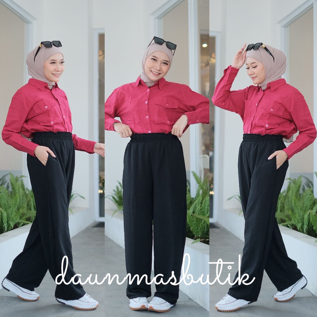 1KG MUAT 4PCS | MAIA PANTS CELANA PANJANG ANTI KUSUT ANTI LECEK HITS OOTD ORIGINAL FASHION WANITA