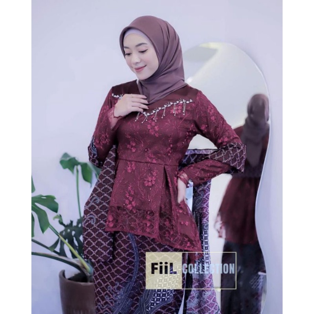 Kebaya Couple Modern, Kebaya Tunangan Lamaran, Kebaya Wisuda, Kebaya Kondangan-2