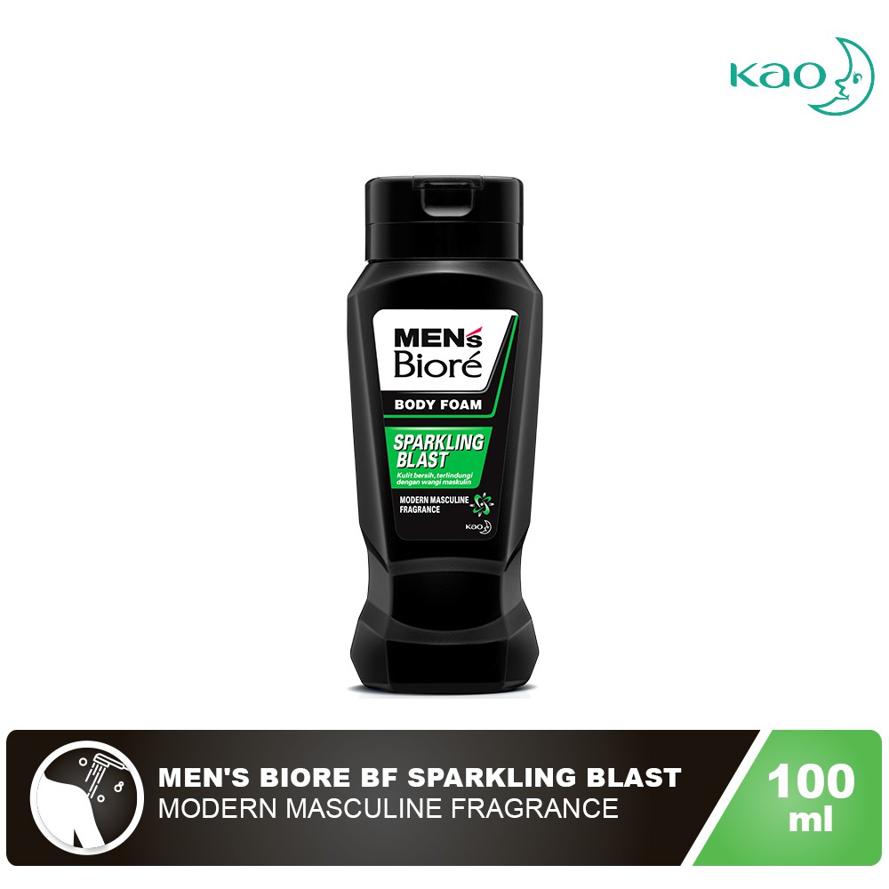 Men'S Biore Body Foam Sparkling Blast Bottle 100mL