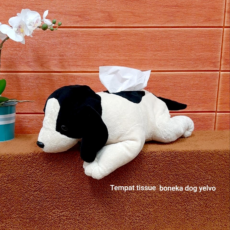 Tempat Tisu Boneka Anjing Dog Bahan Yelvo