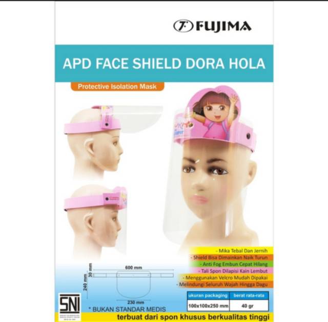 GROSIR MURAH cuman Rp6.000 |APD faceshiled kid | masker mika pelindung wajah / muka anak