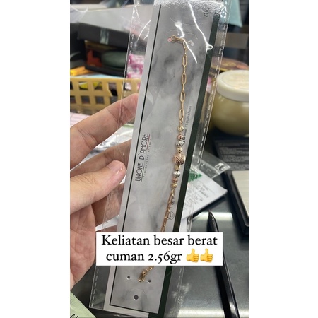 GELANG MODEL HOLO BOTORAN 3 DIMENSI KADAR 375/8K