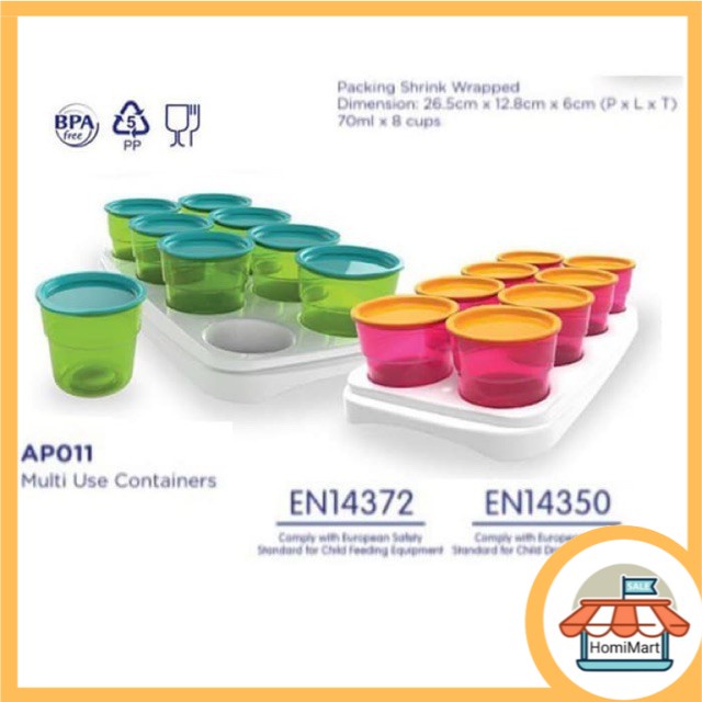 homimart I BABY SAFE Multi Use Food Container AP011 (Tempat Makan Bayi) Termurah