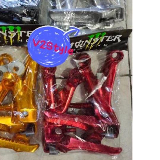 ✦ FOOTSTEP KAKI BELAKANG STEP GANTUNG LIPAT SATRIA FU JUPITER VEGA ZR MX KING SET KIRI KANAN FULL CH