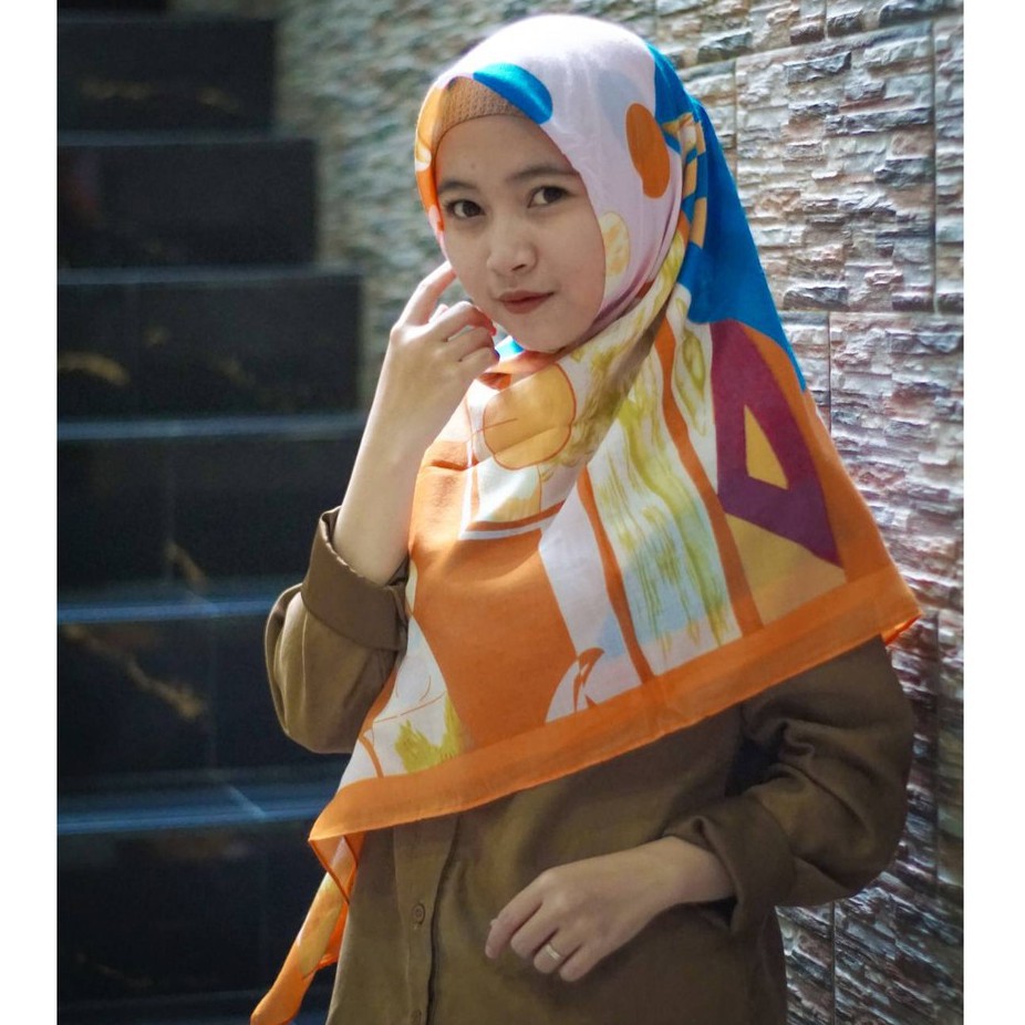 HIJAB Segi Empat Voal H016 Turkey Design
