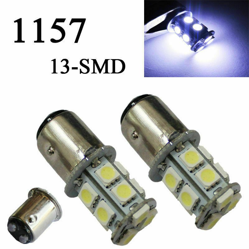 Lampu LED 1157 BAY15D 13SMD 5050 Kedip Rem Stop Bayonet LED Mata Strobo 12V Mobil