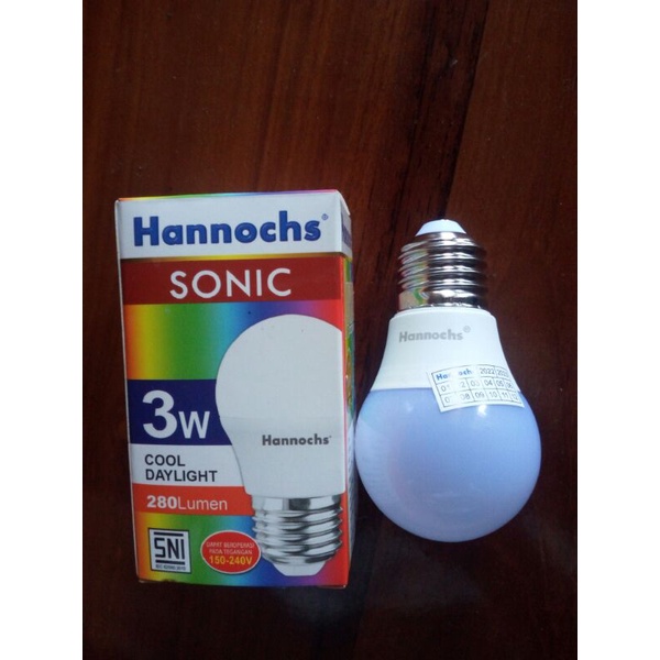 Lampu Led Hannochs sonic 3 Watt kualitas istimewa