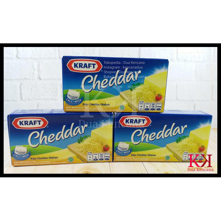 

Termurah Cheese Keju Cheddar Kraft 175 GR Processed Cheddar Cheese