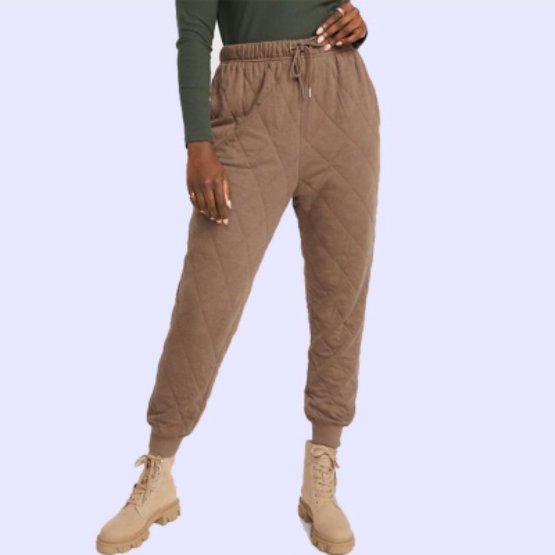 [5 COLOURS] OLD NAVY Quilted Joggers - Celana Jogger Wanita Branded