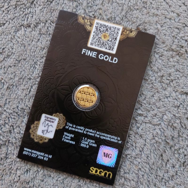 Terbaru dan Murah Minigold 1.5 gram Asli Logam Mulia 24 Karat