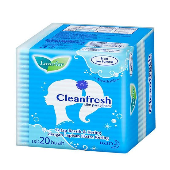 LAURIER PANTY LINER CLEAN FRESH NON PERFUMED 20s