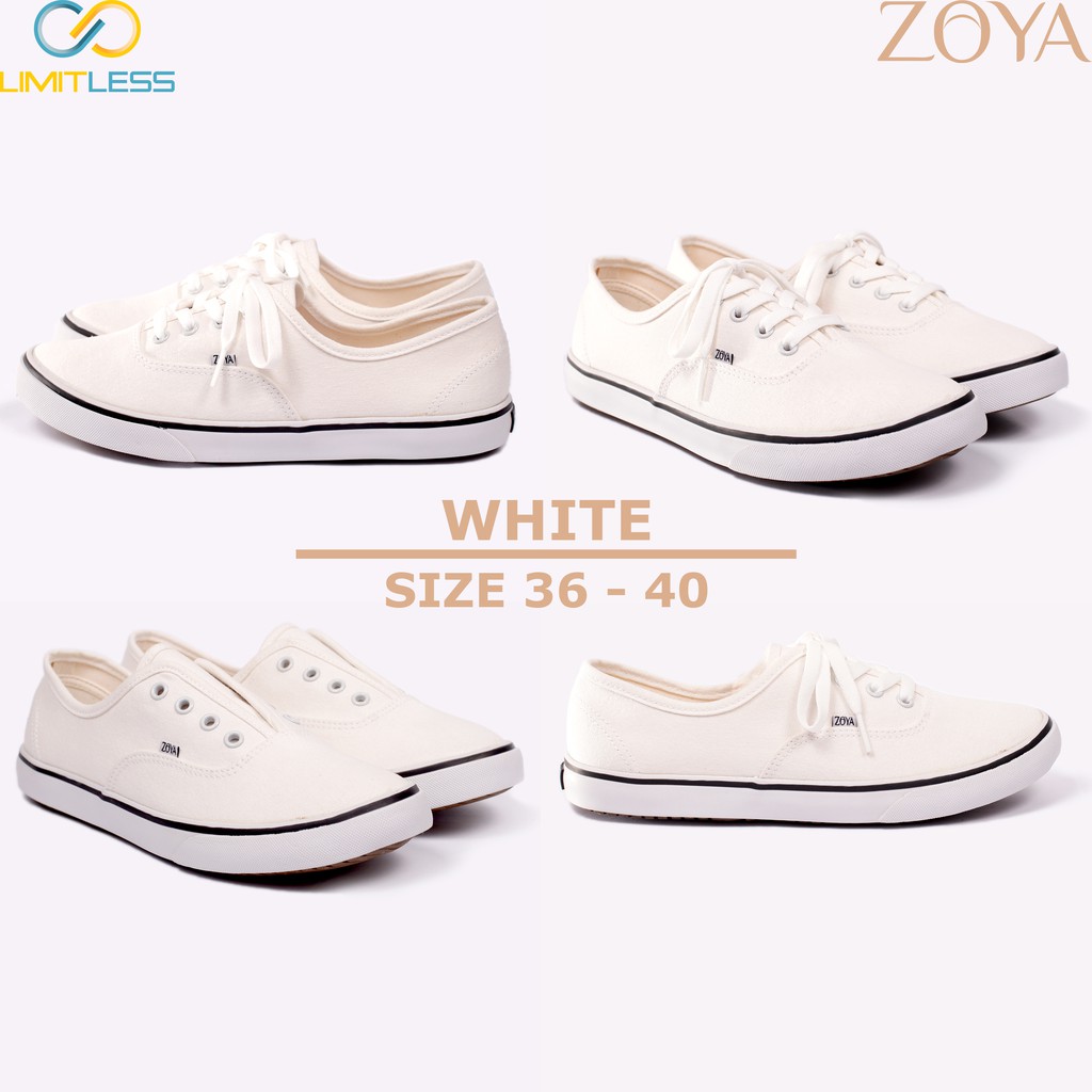 Super Promo Zoya Sepatu Wanita Canvas Sneakers Casual Wanita Korean Style ZOYA Bertali Vulcanized