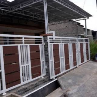  pintu  pager dorong minimalis  toren air pintu  dorong grc  tralis jendela pintu  dobel kawat nyamuk 