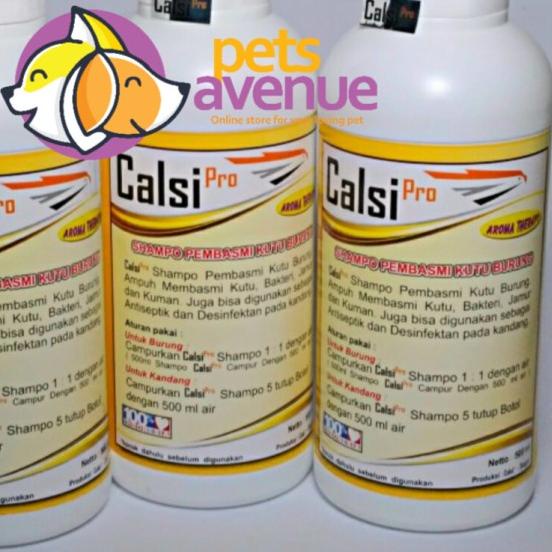 shampo pembasmi kutu burung CALSI PRO- Sampo Kutu burung Parrot Macauw