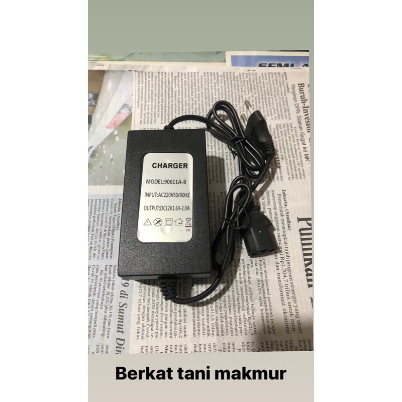 Charger Tangki Elektrik Sprayer 2 ampere