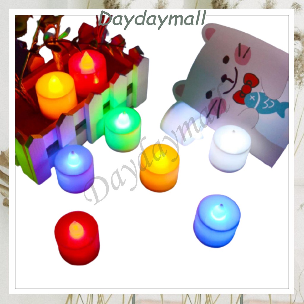 LAMPU MINI CANDLE / LAMPU LED PORTABLE LILIN ELEKTRIK / SMOKELESS CANDLE DD50 (1KG=162PCS)