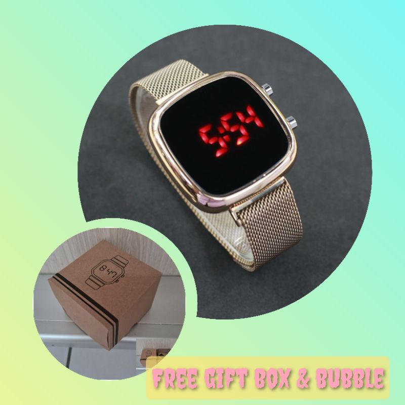 Jam led magnet oval mesh strap free gift box