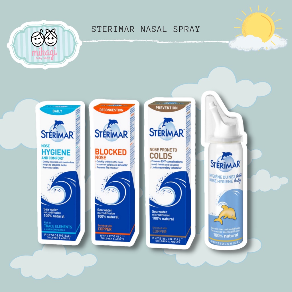 Jual Mikagibaby Sterimar Nasal Spray Baby Adult Blocked Nose Prone To