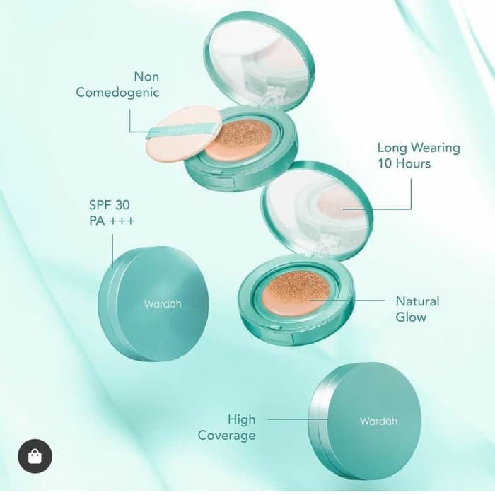 WARDAH EXCLUSIVE FLAWLESS COVER CUSHION 15gr + TEMPAT