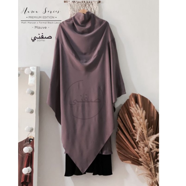(hanya khimar) hawa Series by sofni agen sukabumi marzan Sultan soft Lexus gamis premium