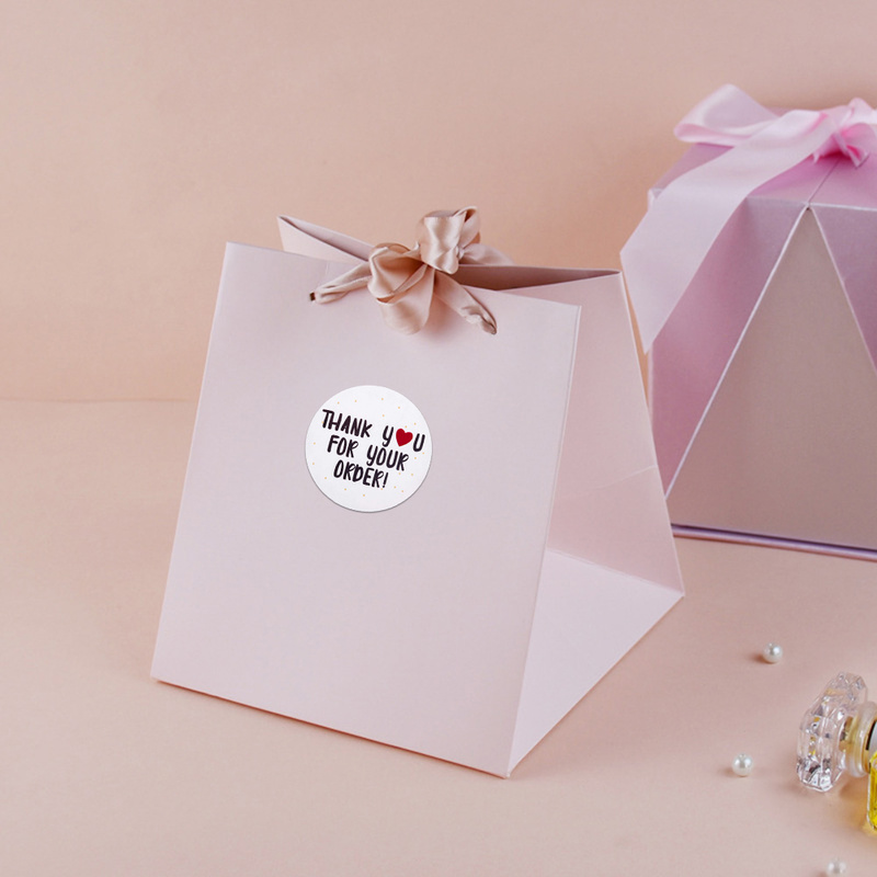 500 Stickers/Roll &quot;Thank You for Your Order&quot; Stickers/ Envelope Thank You Stationery Sticker Stickers/ Packaging Seal Round Labels/ Stores Gift Sealing Sticker