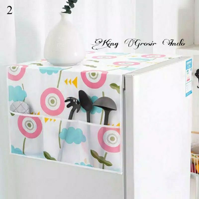 Taplak Penutup Kulkas / Cover Kulkas / Penutup Mesin Cuci Waterproof