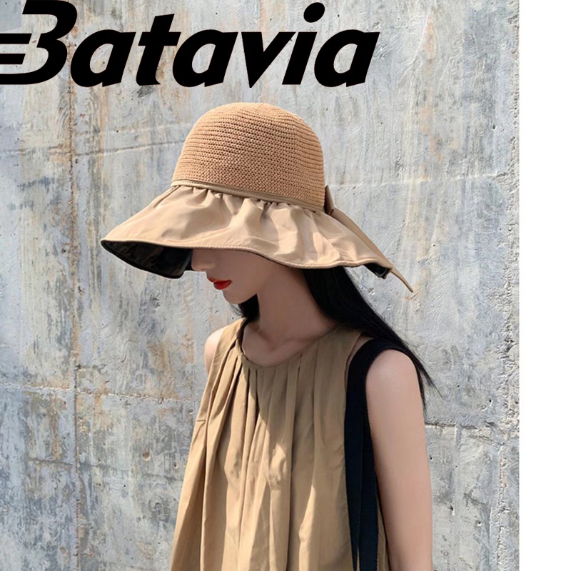 (COD)Topi pantai matahari rajut wanita premium model korea terbaru A