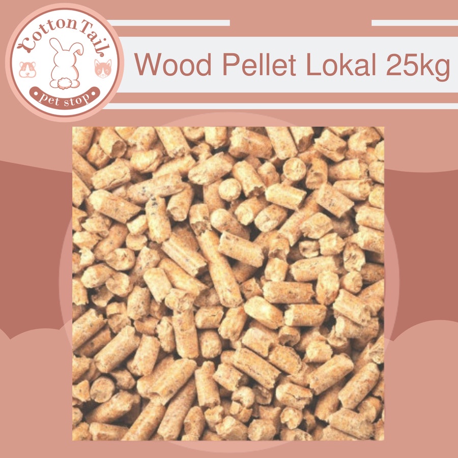 Wood Pellet / Pelet Kayu / Alas Kandang Kucing Kelinci 25Kg (OJOL)