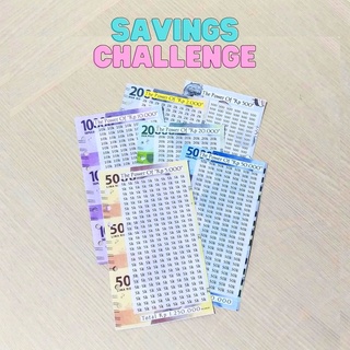 Isi Kertas Binder Tantangan Menabung Savings Challenge A6