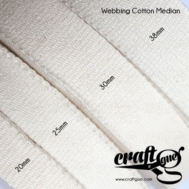 Webbing Cotton/Tali Tas Median (Meter-an)