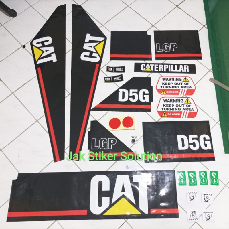 

Stiker Dozer CAT D5G LGP Sticker Alat Berat