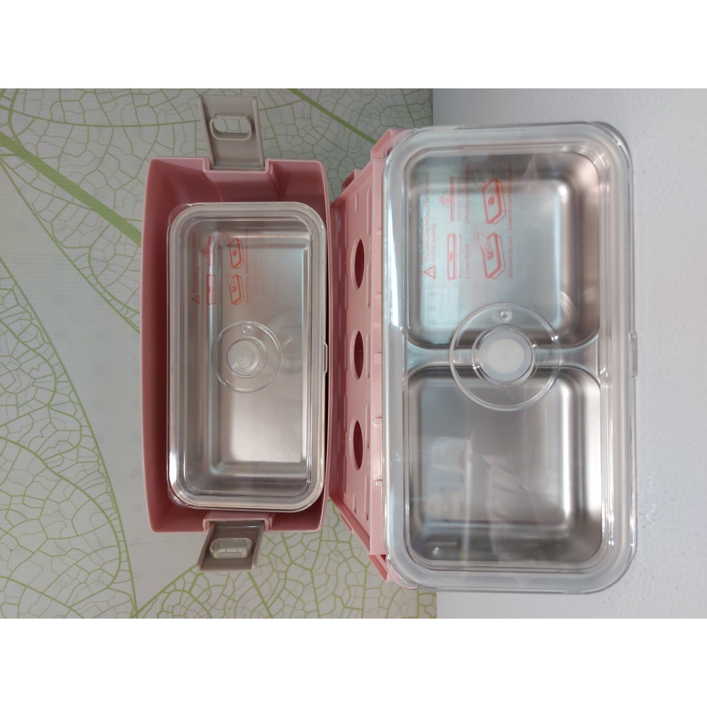 TEMPAT MAKAN WARMER ELECTRIK / LUNCH BOX PINK 270W / WADAH MAKAN 1LITER