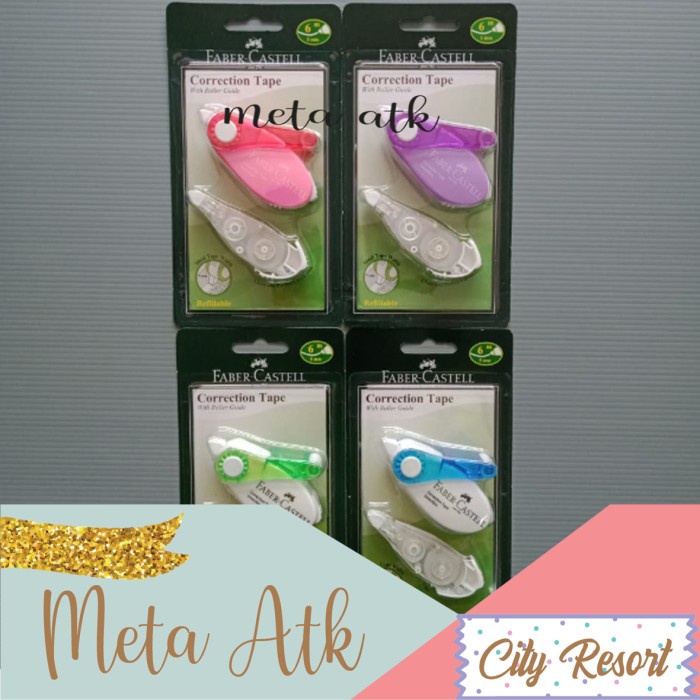 

Kusus Hari Ini Correction Tape / Tipex Kertas Faber Castell Sr-506 Gilaa!!!