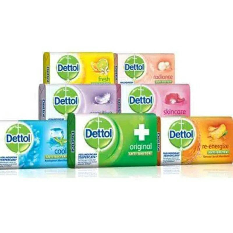 Sabun Detol Batangan original /Sabun Batang/Sabun Mandi Dettol 65g isi 5biji