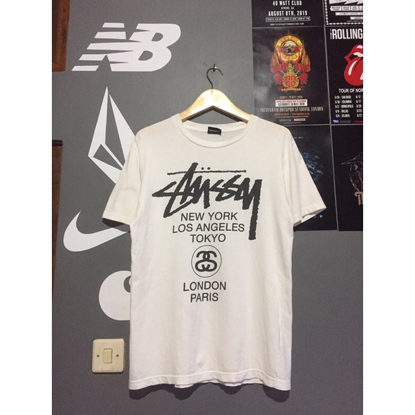 tshirt stussy world tour second