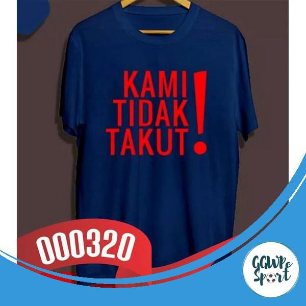 Kaos Distro Premium Kami Tidak Takut Baju Distro Lengan Pendek Katun Combed 30S Kualitas Terbaik