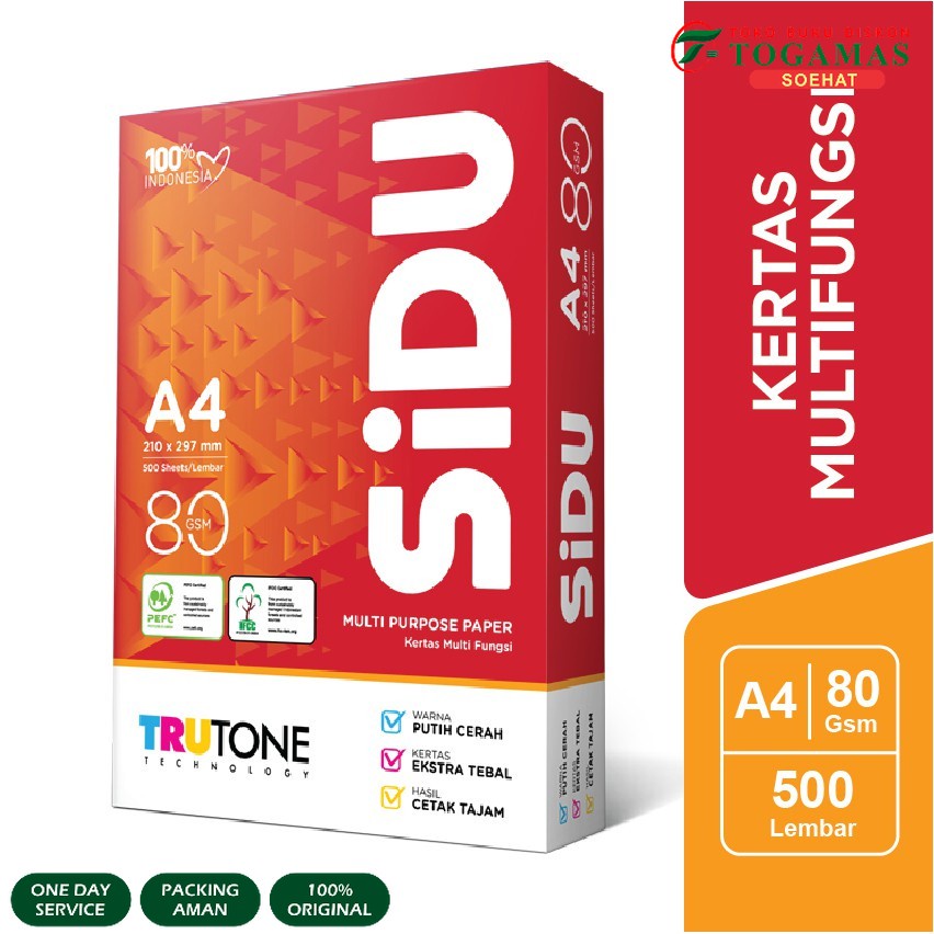 

SiDU Kertas Fotocopy 80 GSM A4