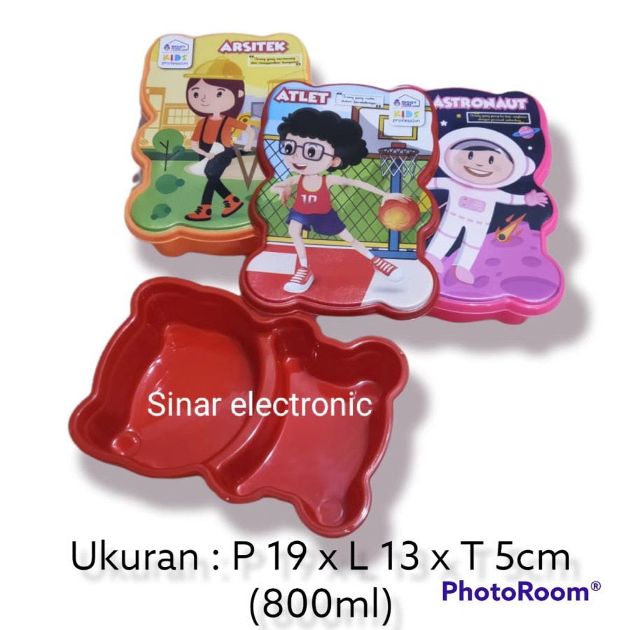 Kotak Makan Tempat Bekal / Lunch Box FUN Souvenir Ulang Tahun Bahan