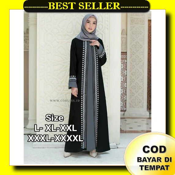 Baju Ghamis Import Gsmis Kondangan Pesta Gmis Muslimah Polos Baju Lebaran Muslim Wanita Games Jumbo 