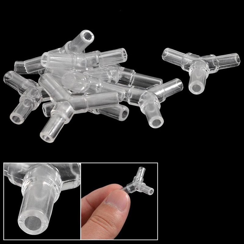 Sambungan Selang Udara Aerator Cabang Y Konektor Sok Aquarium