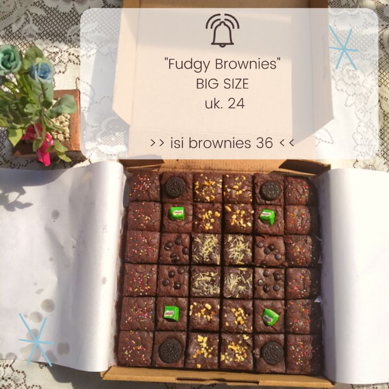 

FUDGY BROWNIES BIG SIZE