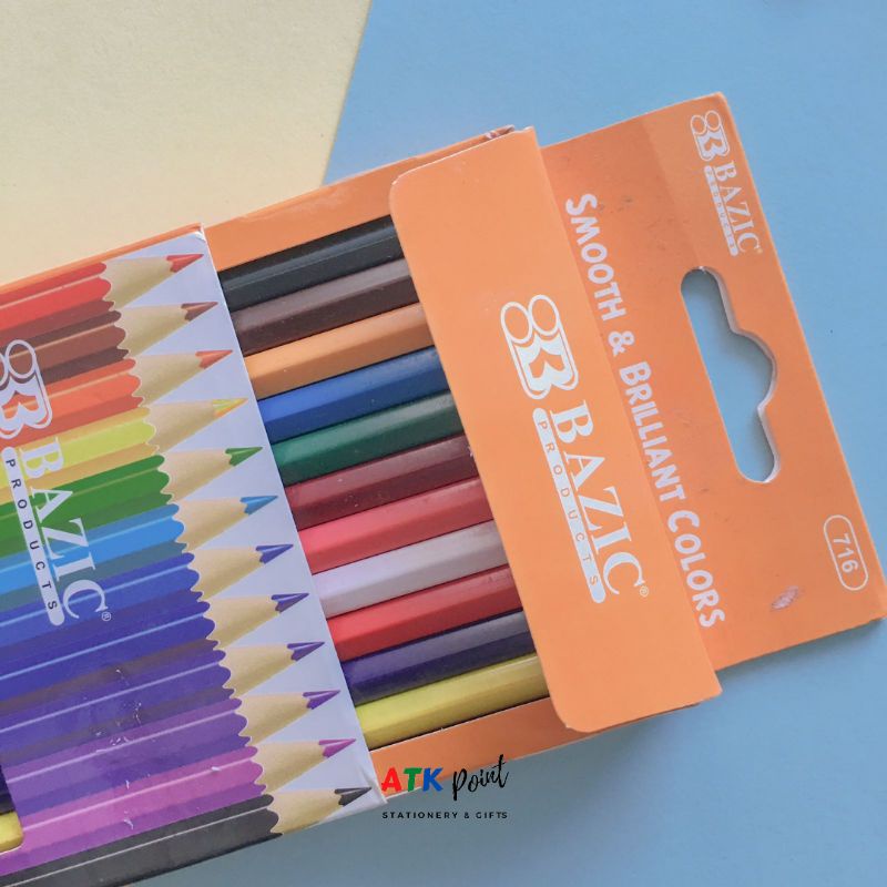 

ATK-POINT Bazic Pensil Warna 24 warna / Super Quality Color Pencils Hexagonal Grip PB