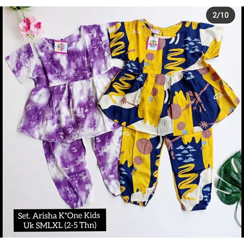 SET ALISHA SEVENKIDS ONE SET RAYON SETELAN RAYON