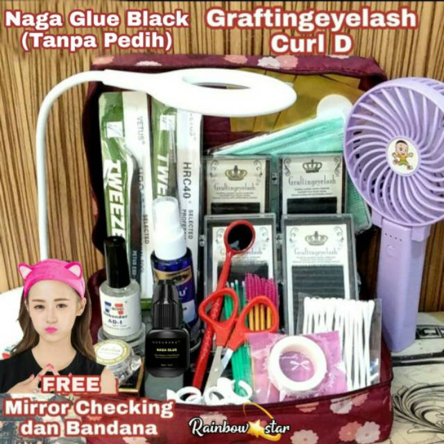 Paket Super Duper Eyelash Extension Grafting Curl D